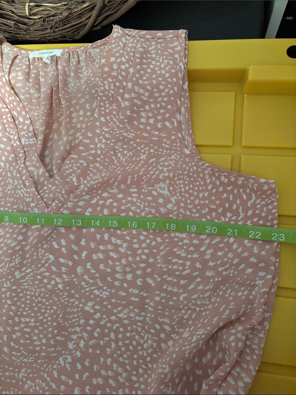 Maurices Dusty Rose V-Neck Printed Sleeveless Camisole - Picture 5 of 5